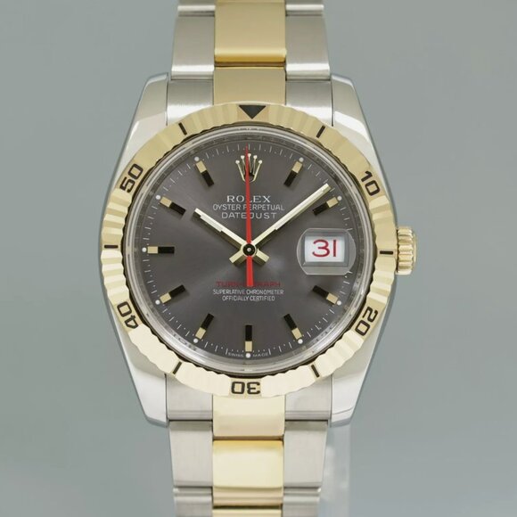 Rolex Men's Two Tone 36mm Watch With Box - Picture 2 of 6